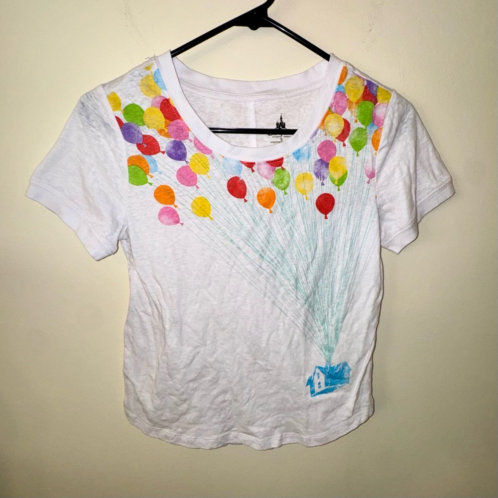 Disney Parks "Up" T-Shirt with Colorful Balloon Design